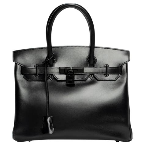 hermes birkin bag so black